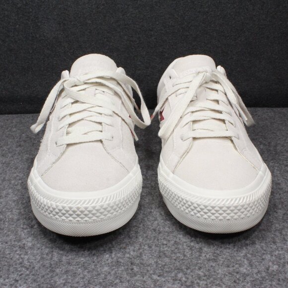 CONVERSE ONE STAR OX Red White Beige Suede Sneakers Shoes Men's Size 11.5 - Picture 3 of 12